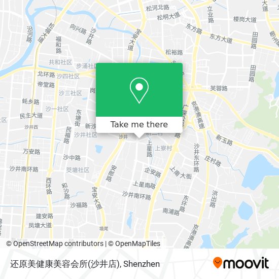 还原美健康美容会所(沙井店) map