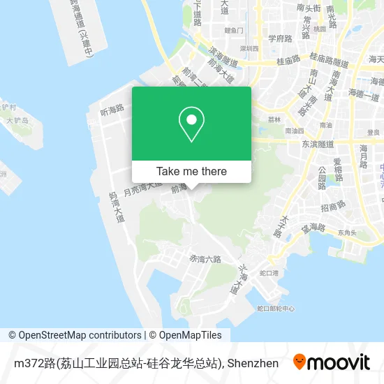 m372路(荔山工业园总站-硅谷龙华总站) map