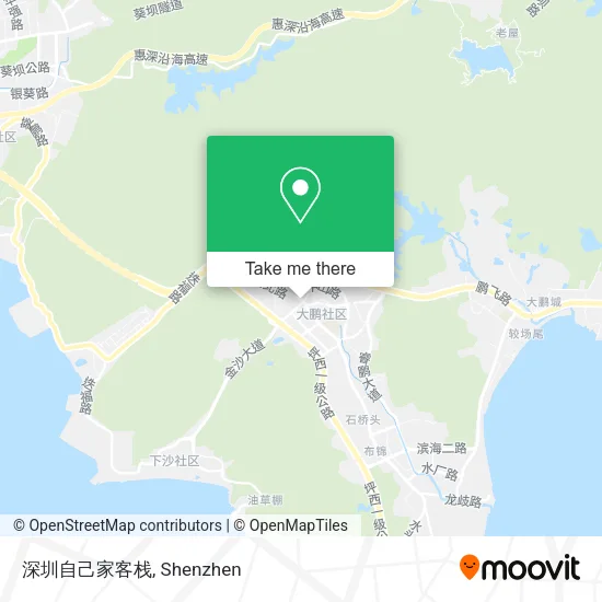 深圳自己家客栈 map