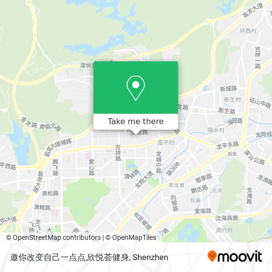 邀你改变自己一点点,欣悦荟健身 map