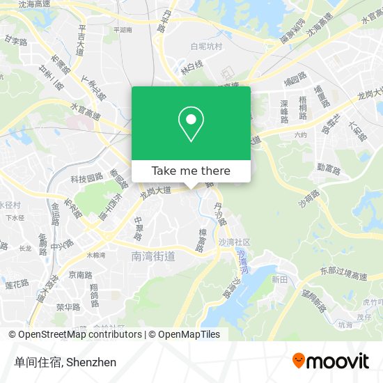 单间住宿 map