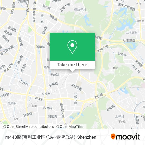 m448路(宝利工业区总站-赤湾总站) map