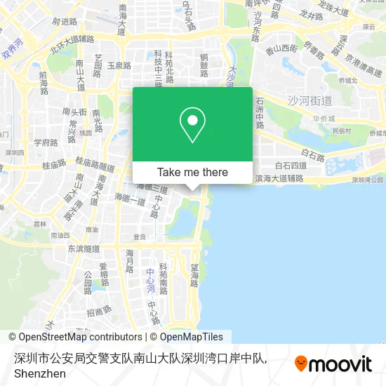 深圳市公安局交警支队南山大队深圳湾口岸中队 map