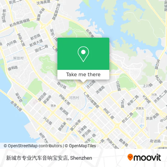 新城市专业汽车音响宝安店 map