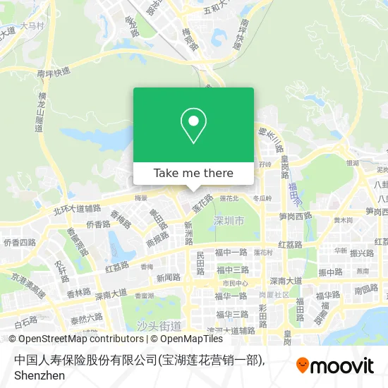 中国人寿保险股份有限公司(宝湖莲花营销一部) map