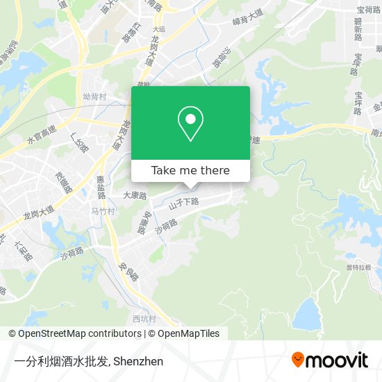 一分利烟酒水批发 map