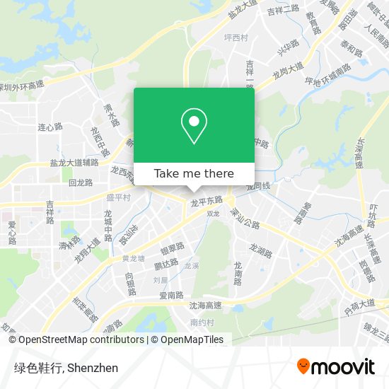 绿色鞋行 map