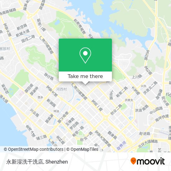 永新湿洗干洗店 map