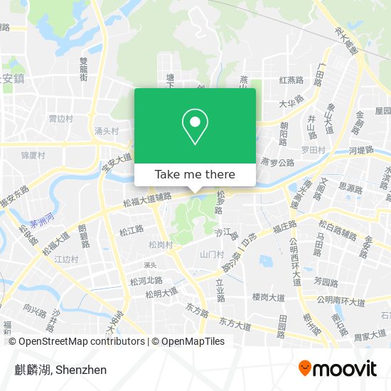 麒麟湖 map