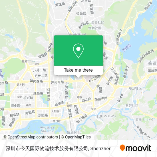 深圳市今天国际物流技术股份有限公司 map