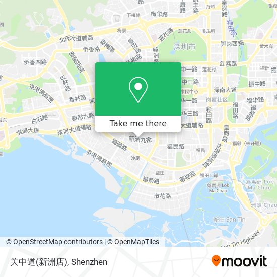 关中道(新洲店) map