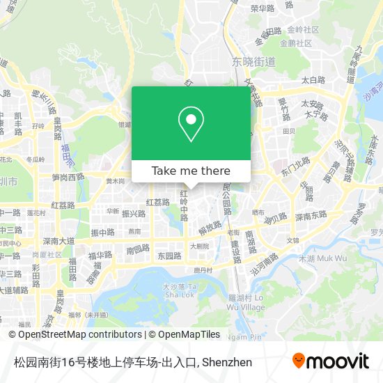 松园南街16号楼地上停车场-出入口 map