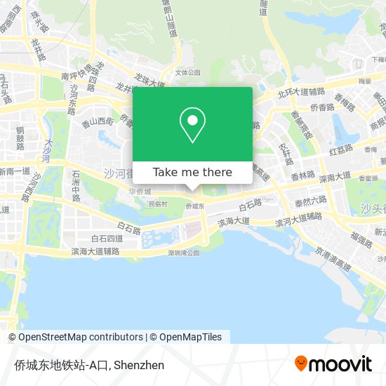 侨城东地铁站-A口 map