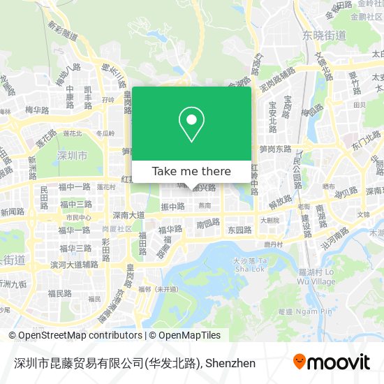 深圳市昆藤贸易有限公司(华发北路) map