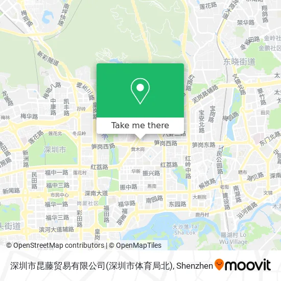 深圳市昆藤贸易有限公司(深圳市体育局北) map