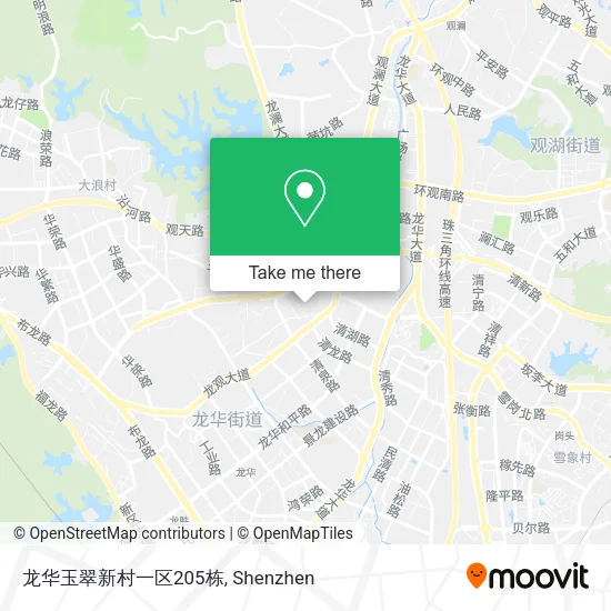 龙华玉翠新村一区205栋 map