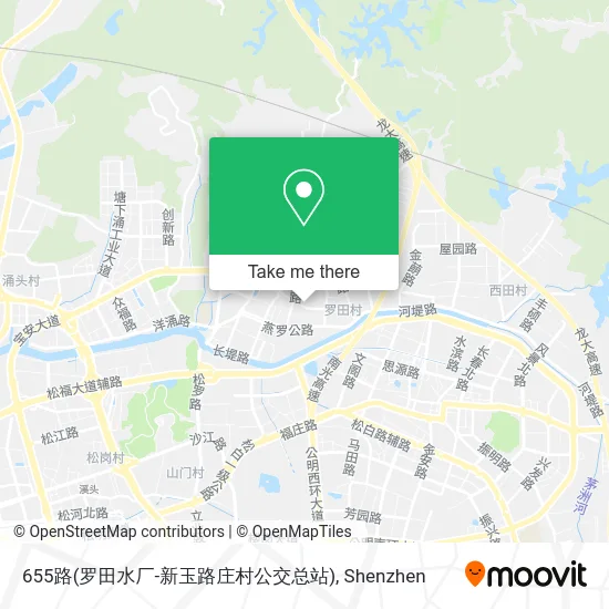 655路(罗田水厂-新玉路庄村公交总站) map