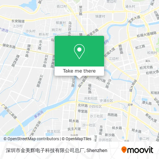 深圳市金美辉电子科技有限公司总厂 map
