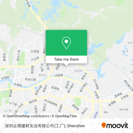 深圳众甫建材实业有限公司(工厂) map