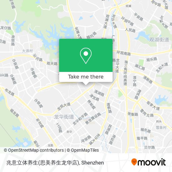 兆意立体养生(思美养生龙华店) map