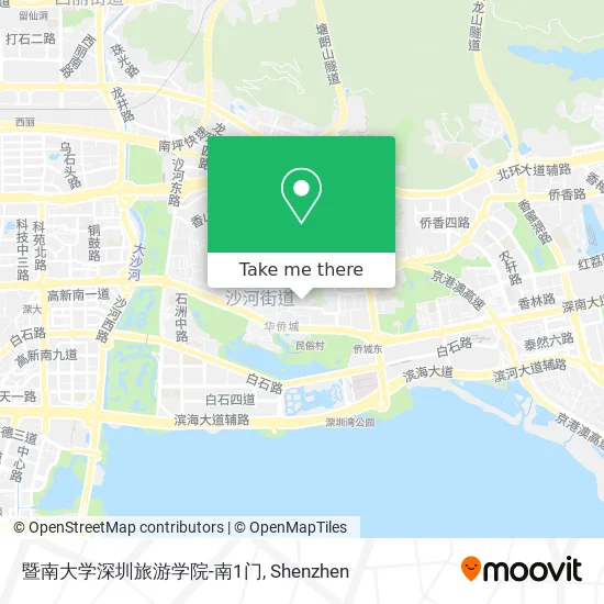 暨南大学深圳旅游学院-南1门 map
