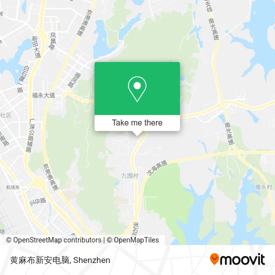 黄麻布新安电脑 map