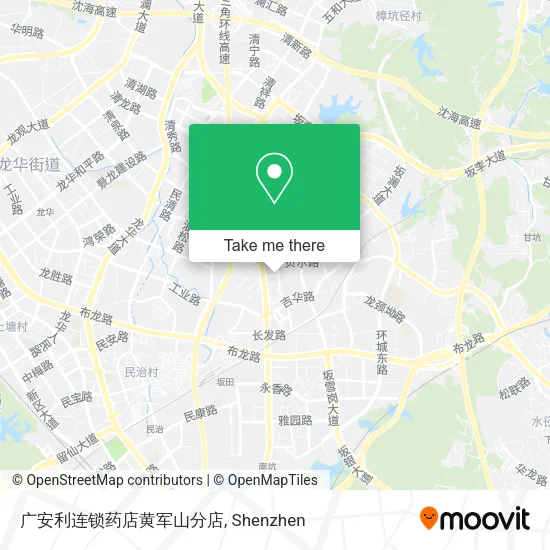 广安利连锁药店黄军山分店 map