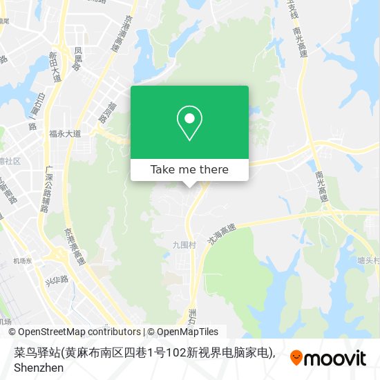 菜鸟驿站(黄麻布南区四巷1号102新视界电脑家电) map