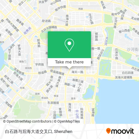 白石路与后海大道交叉口 map