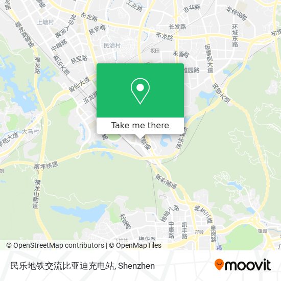 民乐地铁交流比亚迪充电站 map