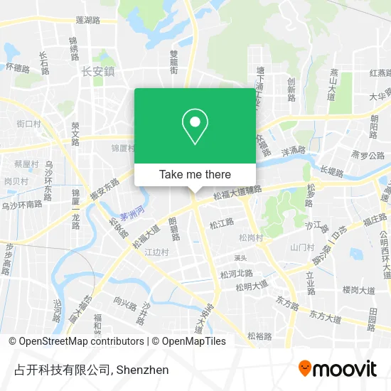占开科技有限公司 map