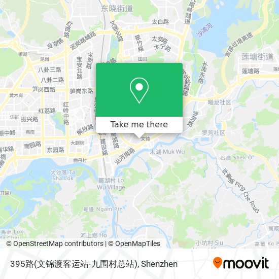 395路(文锦渡客运站-九围村总站) map