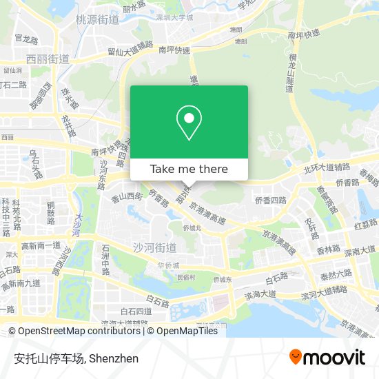 安托山停车场 map