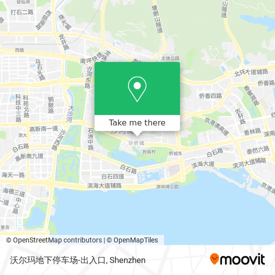 沃尔玛地下停车场-出入口 map
