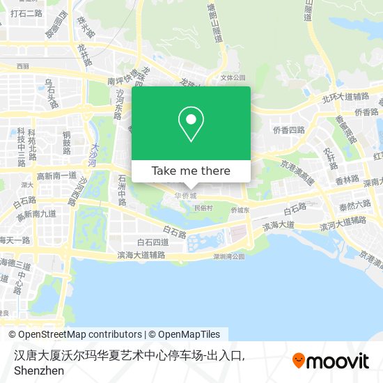 汉唐大厦沃尔玛华夏艺术中心停车场-出入口 map