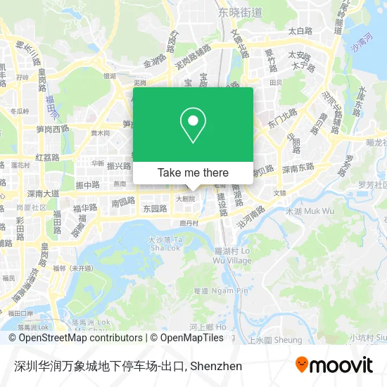 深圳华润万象城地下停车场-出口 map