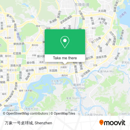 万象一号桌球城 map