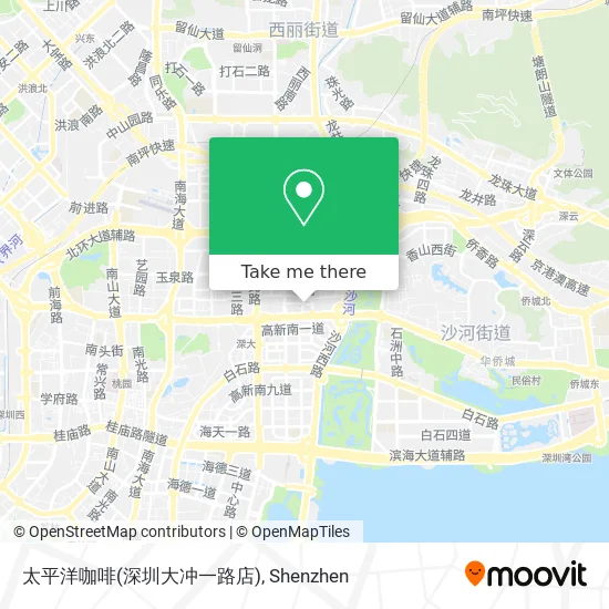 太平洋咖啡(深圳大冲一路店) map