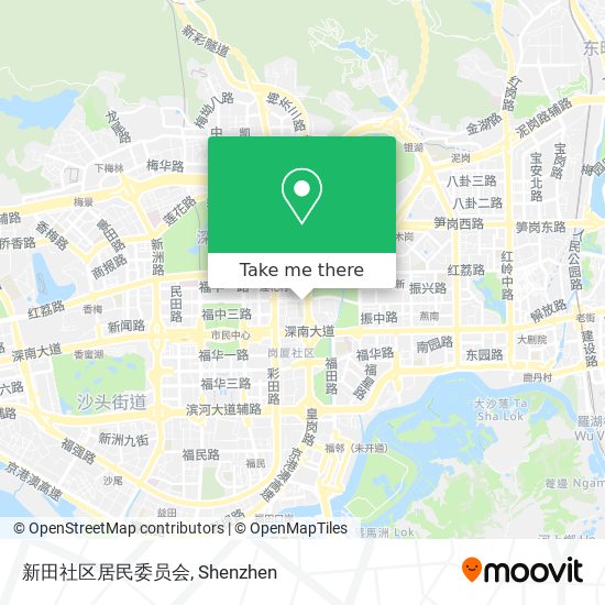 新田社区居民委员会 map