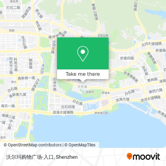 沃尔玛购物广场-入口 map