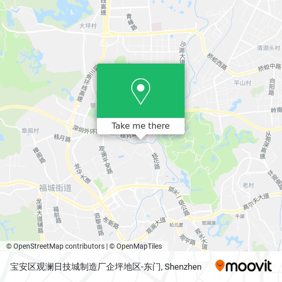 宝安区观澜日技城制造厂企坪地区-东门 map