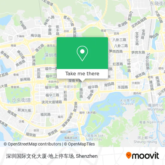 深圳国际文化大厦-地上停车场 map
