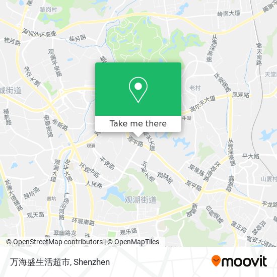 万海盛生活超市 map