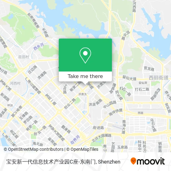 宝安新一代信息技术产业园C座-东南门 map