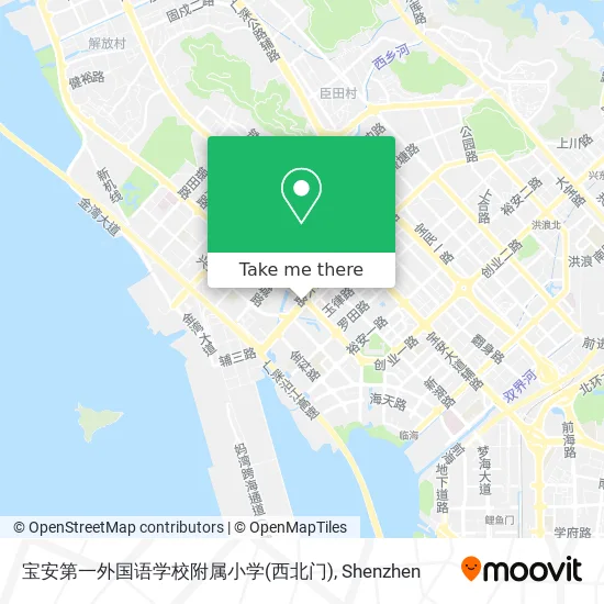 宝安第一外国语学校附属小学(西北门) map