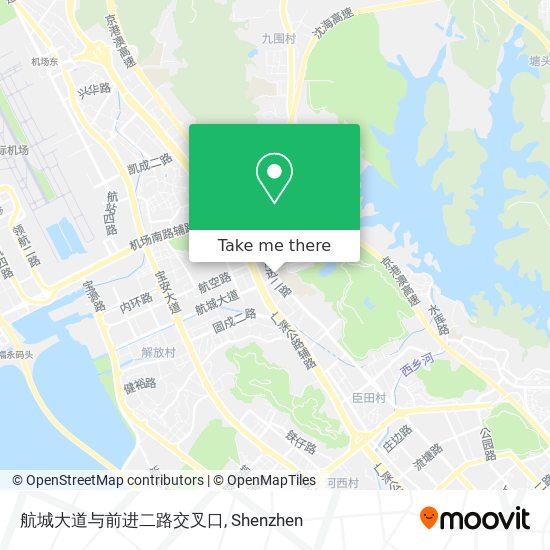 航城大道与前进二路交叉口 map