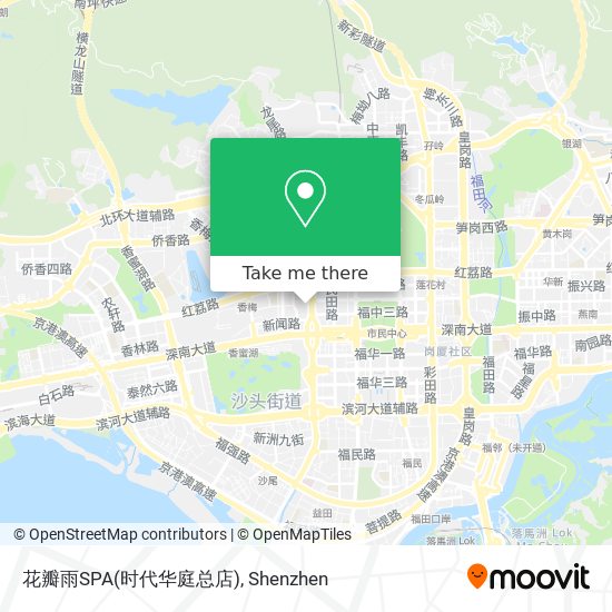 花瓣雨SPA(时代华庭总店) map