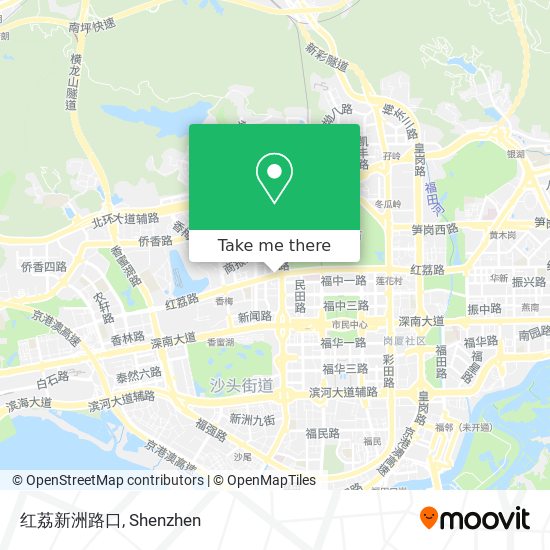 红荔新洲路口 map