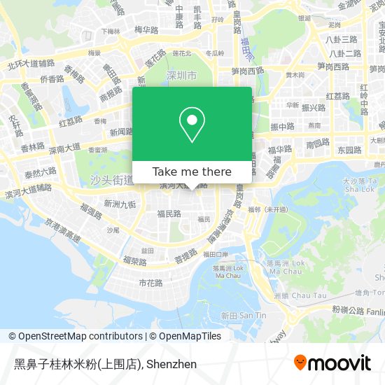 黑鼻子桂林米粉(上围店) map