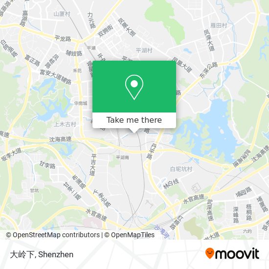 大岭下 map